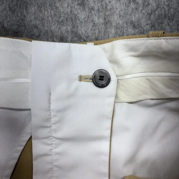 Victoria Beckham Trouser Pants Women's US 6 Balloon Pleated Tan Italy 29 x 29